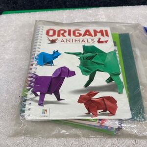Hinkler Origami Animals Instruction Book and Paper Craft Kit Set NEW